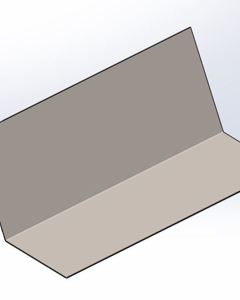 Inclined support 100x100x220x0.8mm